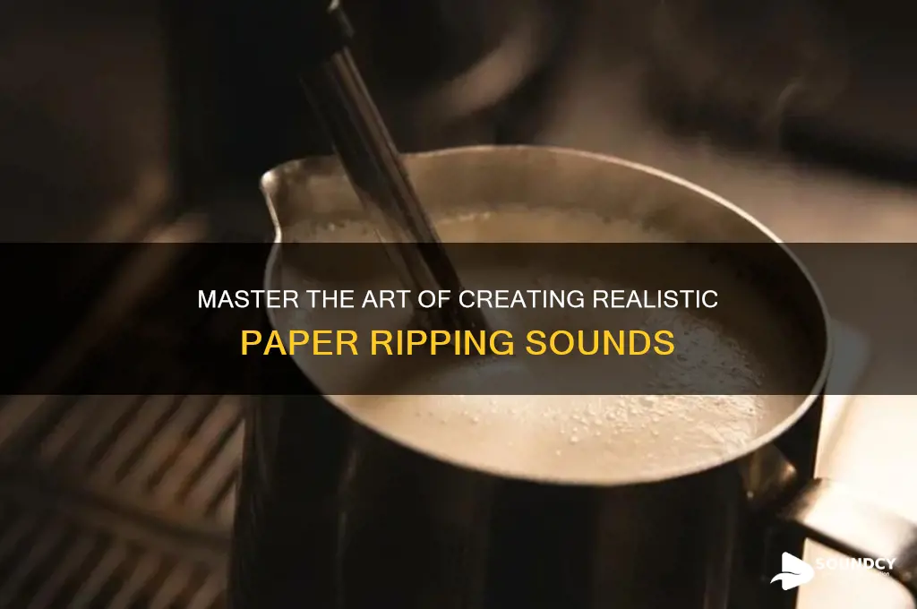 how to make a paper sound like it ripped