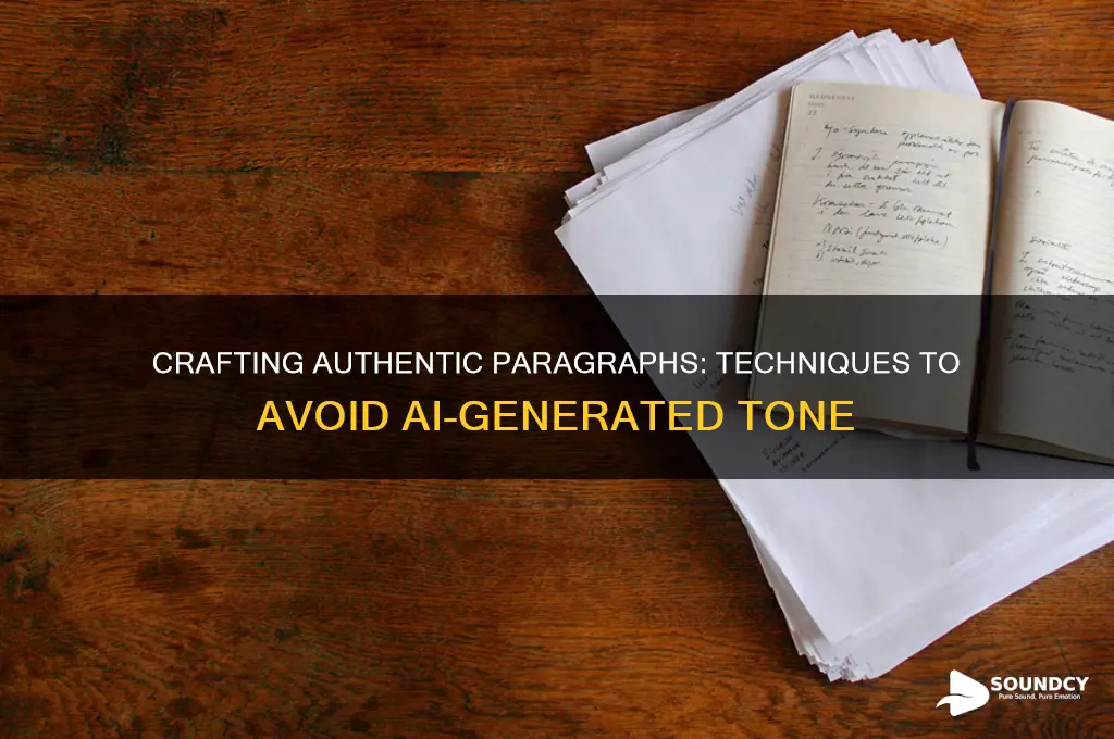 how to make a paragraph sound less ai generated