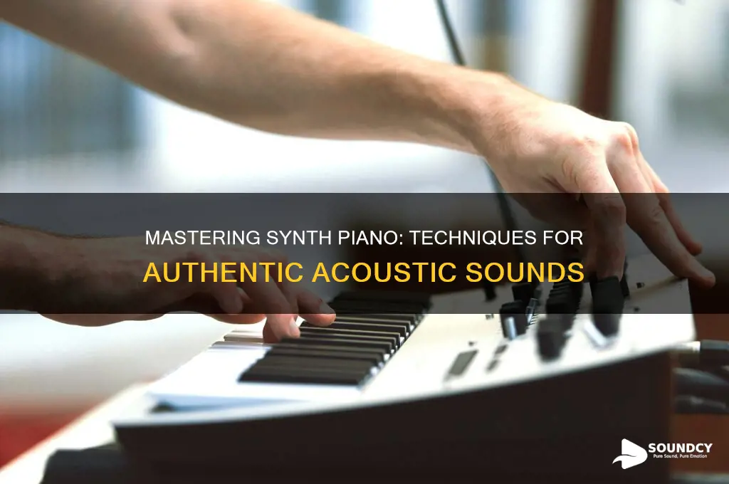 how to make a piano sound on a synth