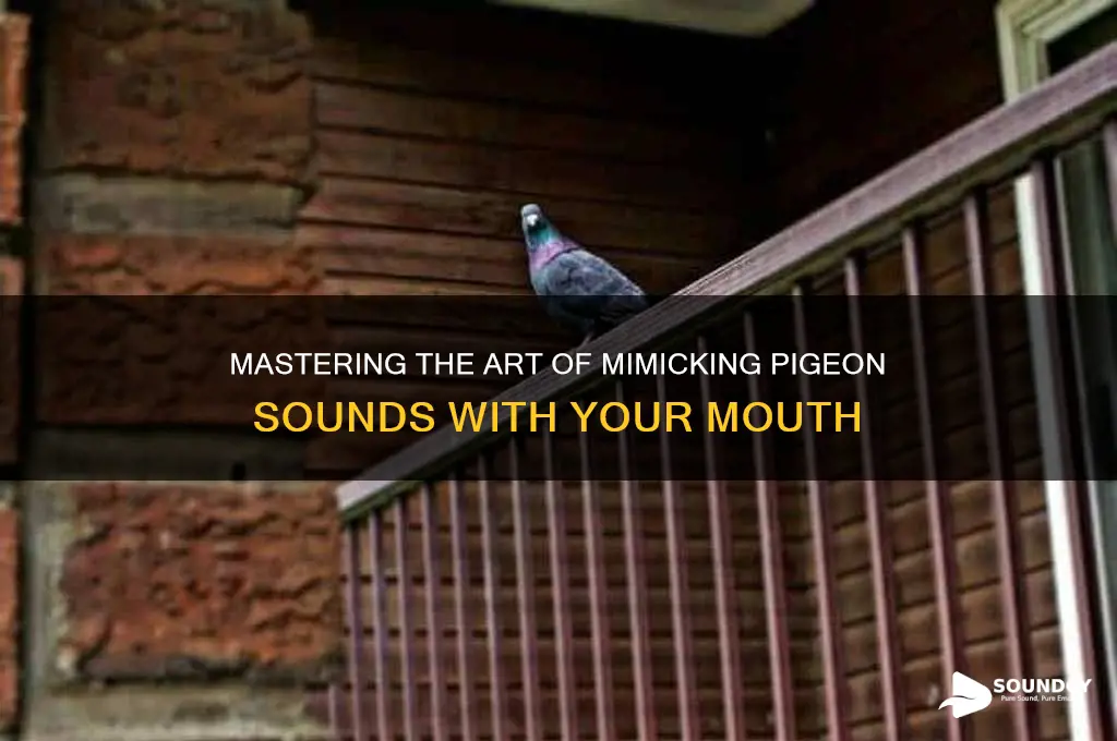how to make a pigeon sound with your mouth