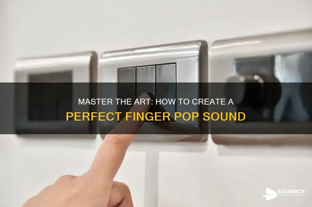 how to make a pop sound with your finger