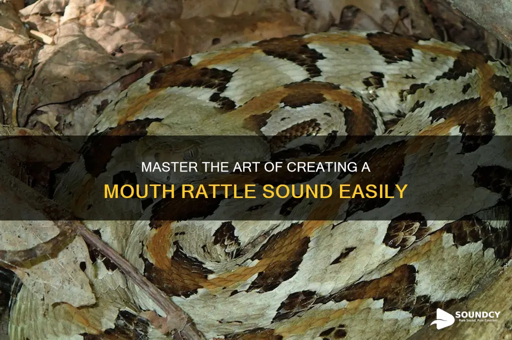 how to make a rattle sound with your mouth