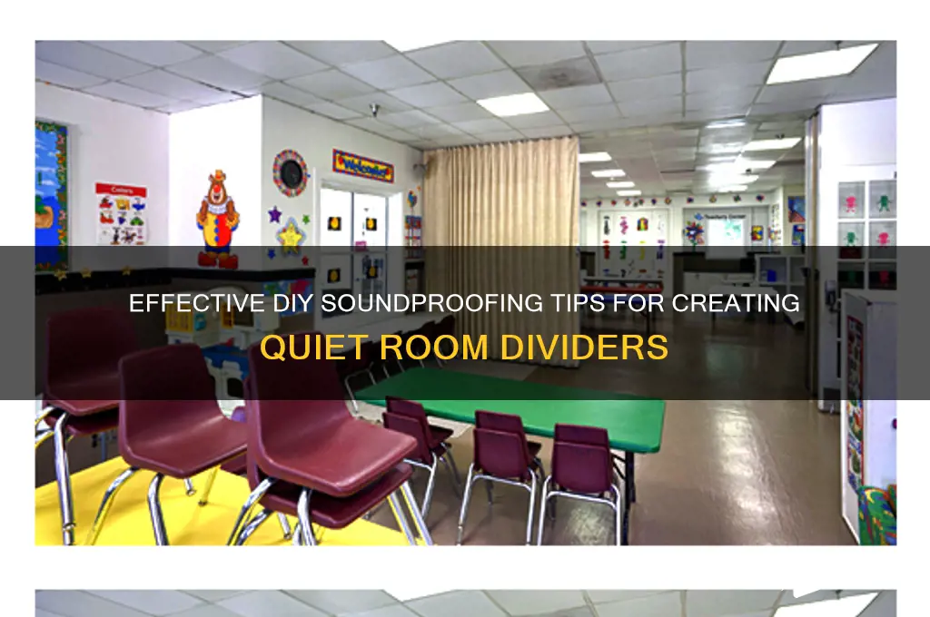 how to make a room divider somewhat sound proof