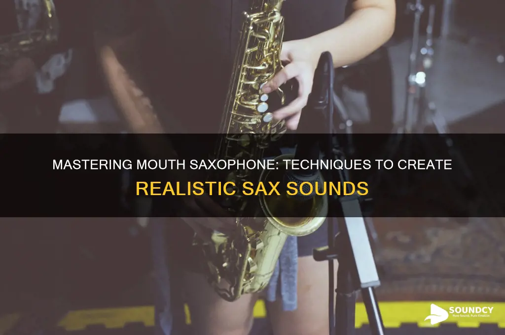 how to make a saxophone sound with your mouth