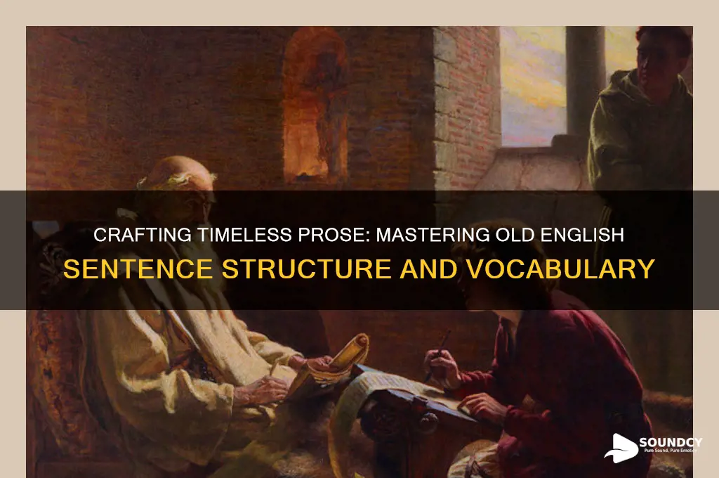 how to make a sentence sound like old english