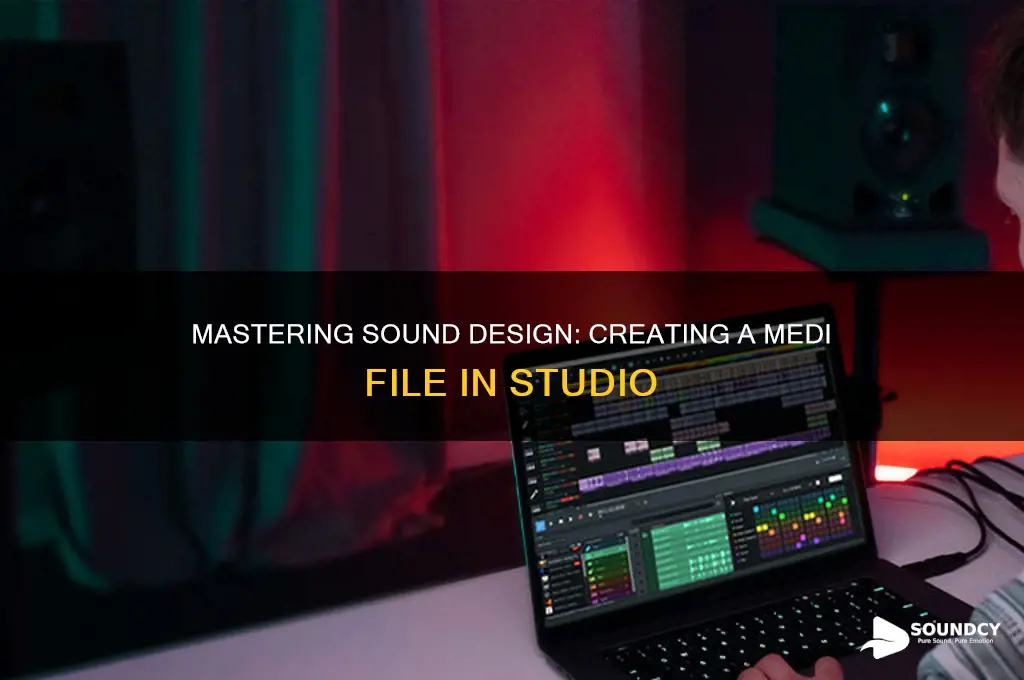how to make a sound a medi file studio