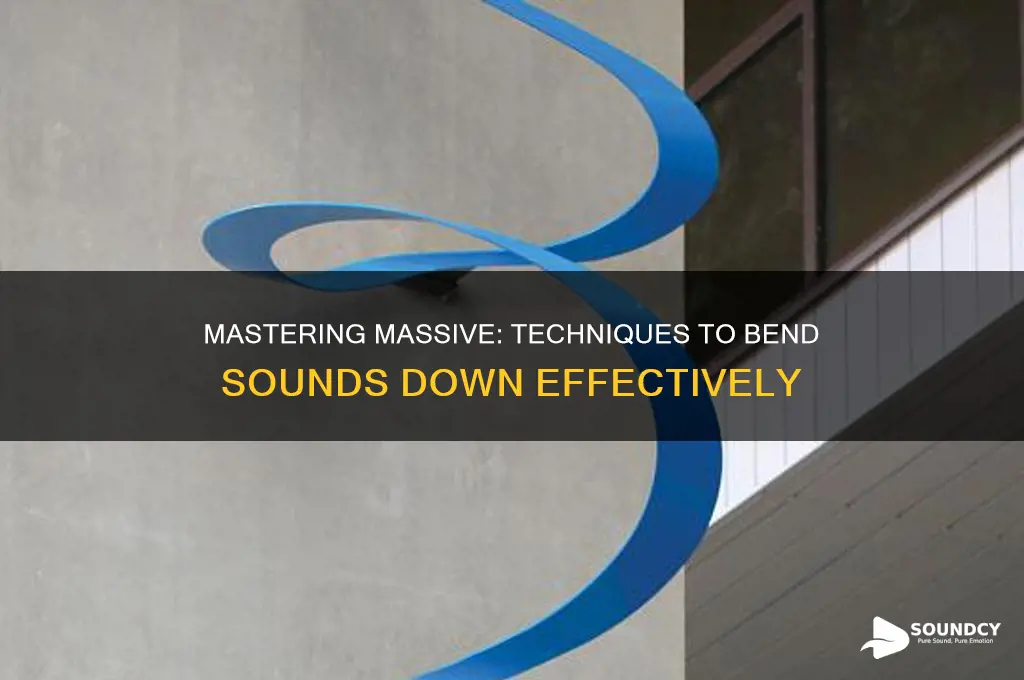 how to make a sound bend down in massive