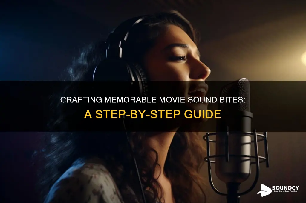 how to make a sound bite from a movie
