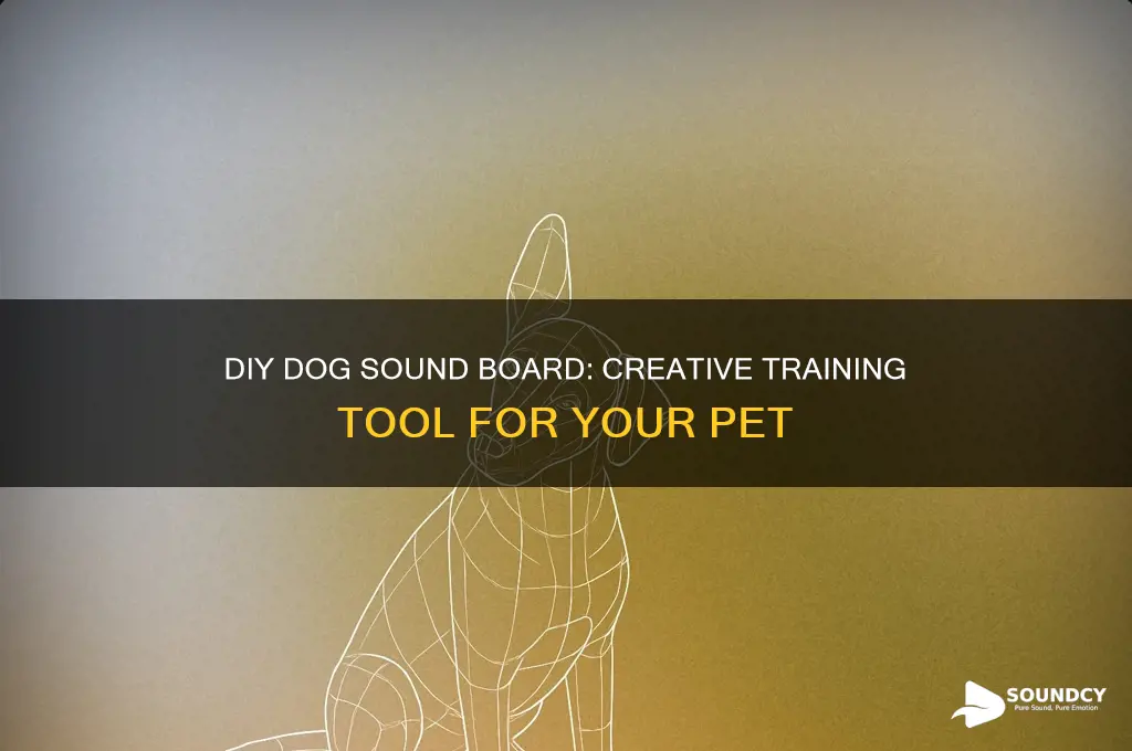 how to make a sound board for a dog