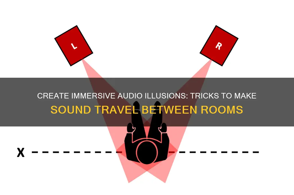 how to make a sound come from another room