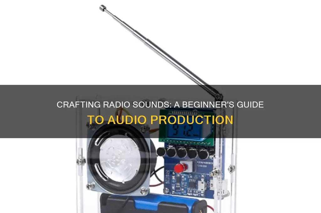how to make a sound coming from a radio