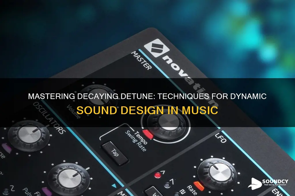 how to make a sound detune as it decays