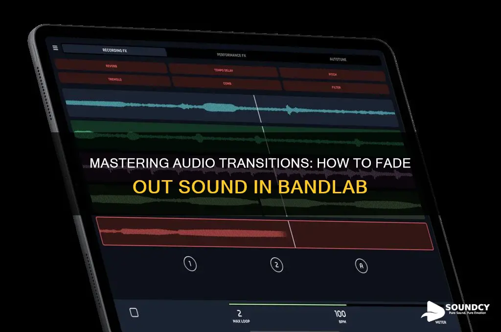 how to make a sound fade out in bandlab