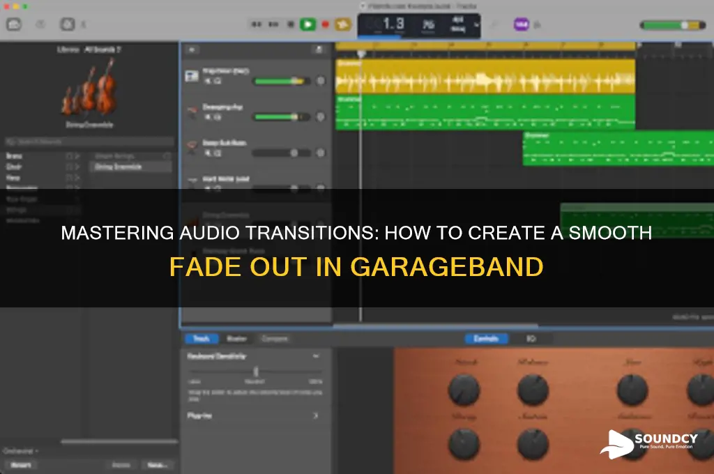 how to make a sound fade out in garageband