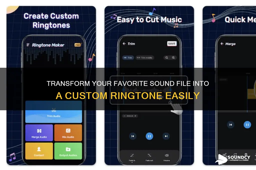how to make a sound file into a ringtone