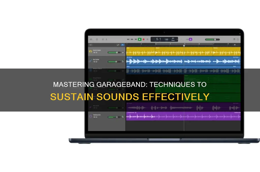 how to make a sound hold out garage band