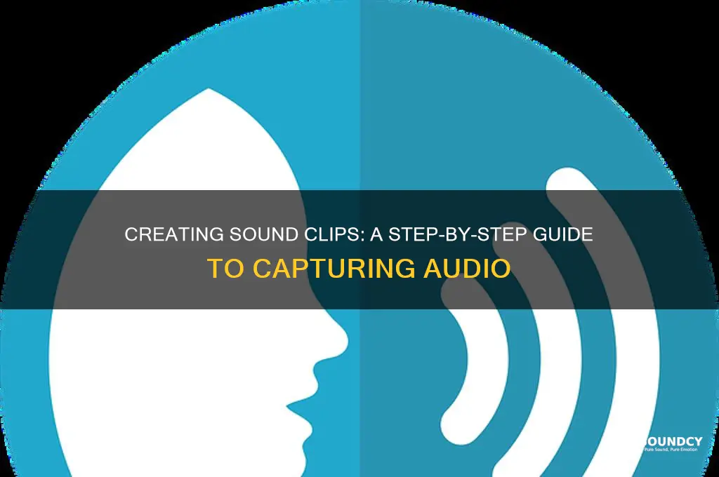how to make a sound into a sound clip