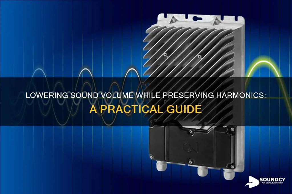 how to make a sound lower but keep harmonics