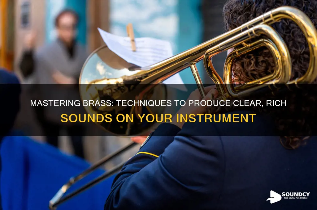 how to make a sound on a brass instrument