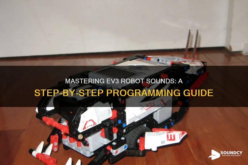 how to make a sound on a ev3 robot