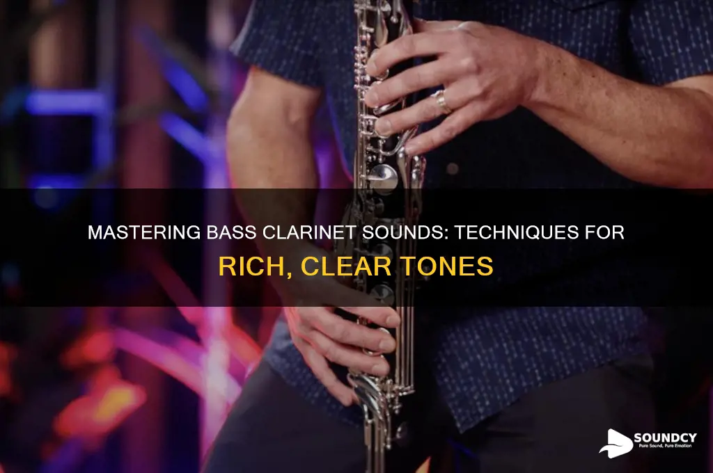 how to make a sound on the bass clarinet