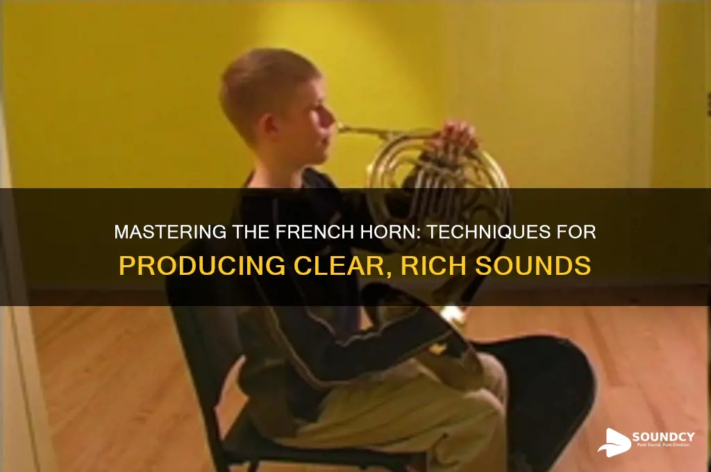 how to make a sound on the french horn