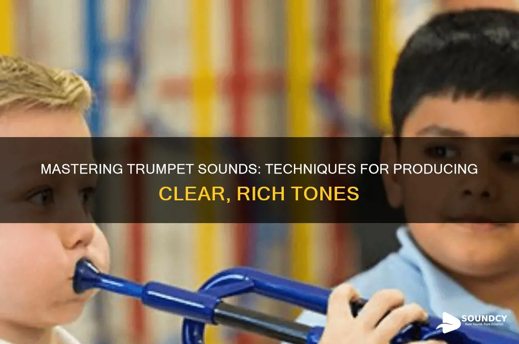 how to make a sound out of a trumpet