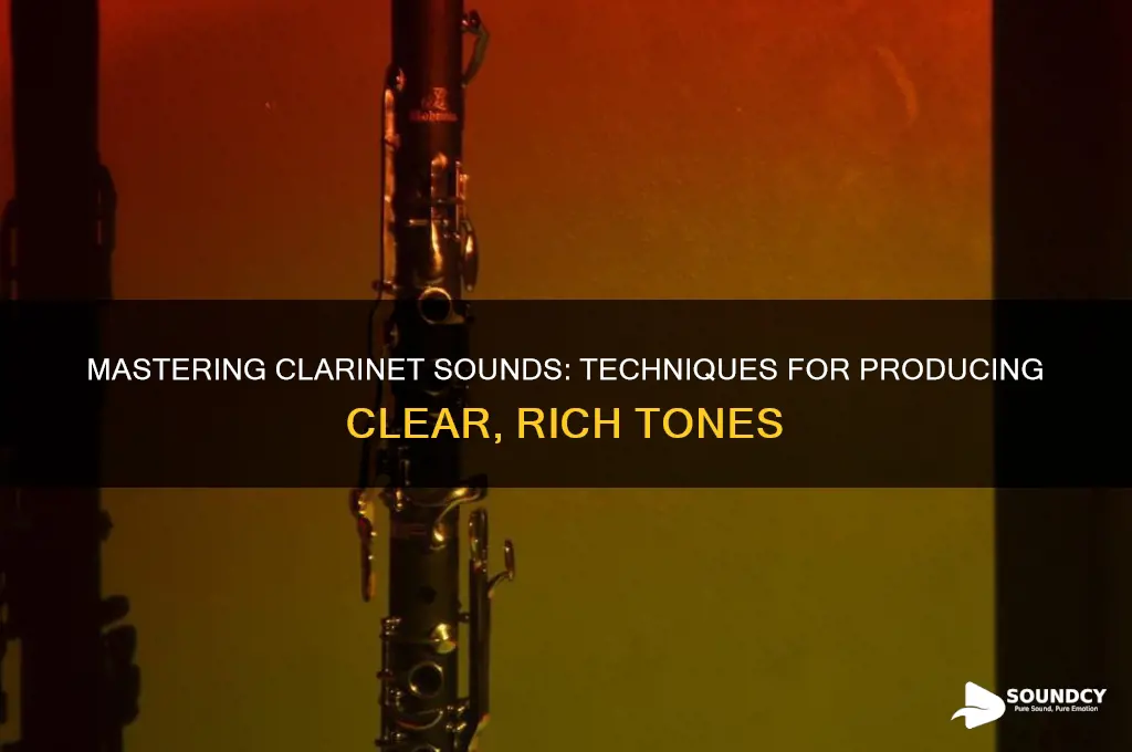 how to make a sound out of the clarinet