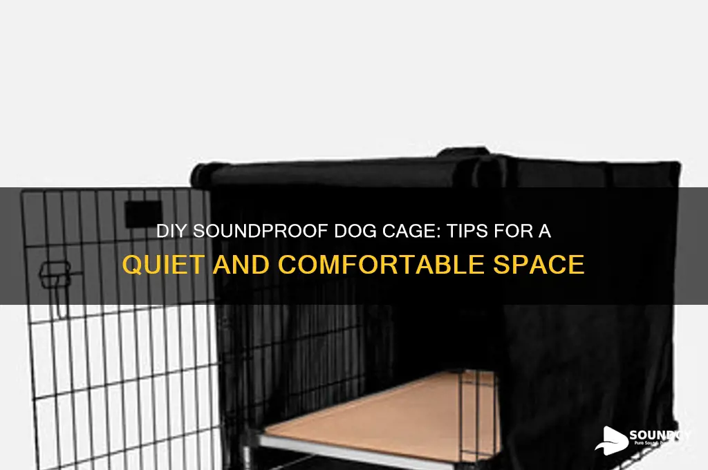 how to make a sound proof cage for dog