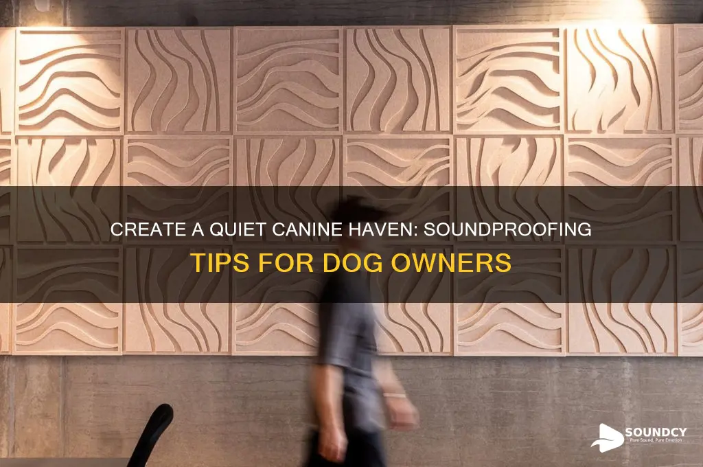 how to make a sound proof place for dogs