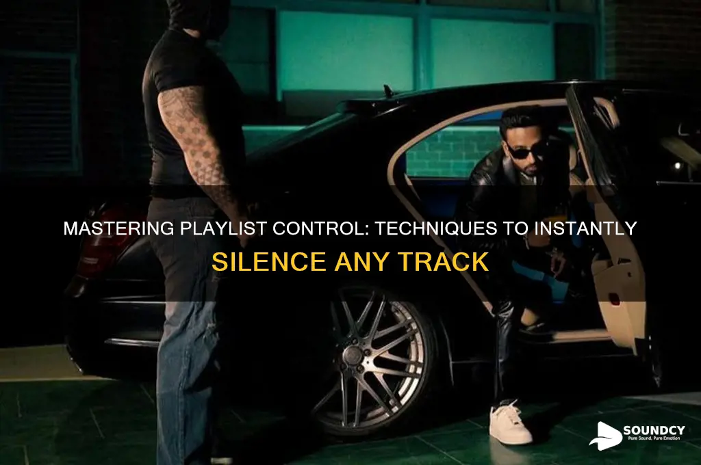 how to make a sound stop in the playlist