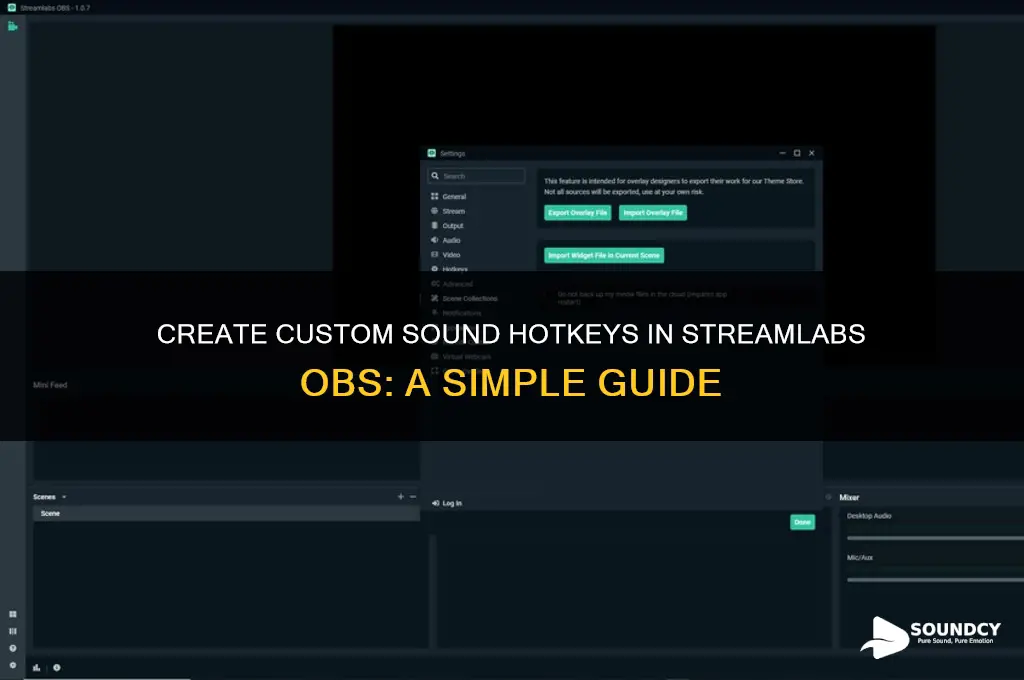 how to make a sounds hotkey in streamlabs obs
