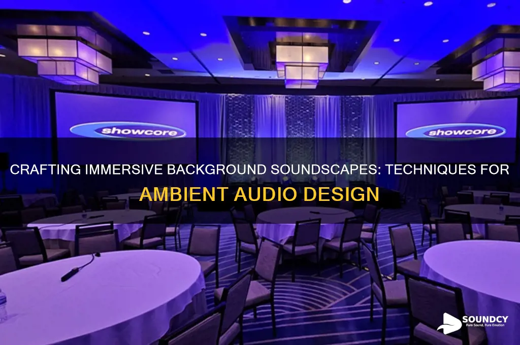 how to make a soundscape sound in the background
