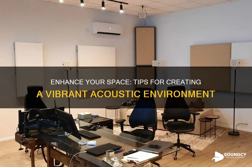 how to make a space more lively for sound
