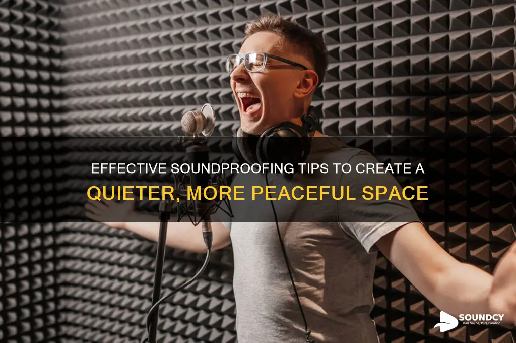 how to make a space more sound proof room