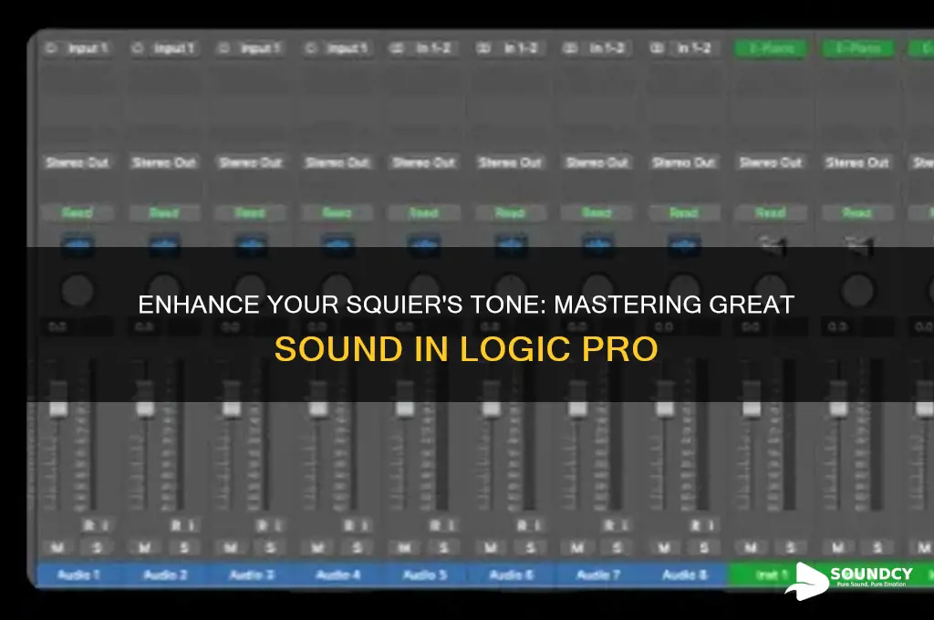 how to make a squier sound great in logic