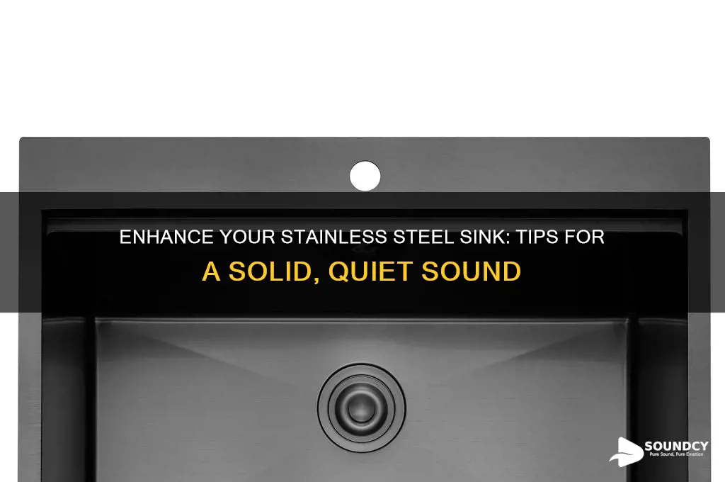 how to make a stainless steel sink sound solid
