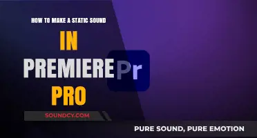 Mastering Static Sound Effects in Adobe Premiere Pro: A Step-by-Step Guide