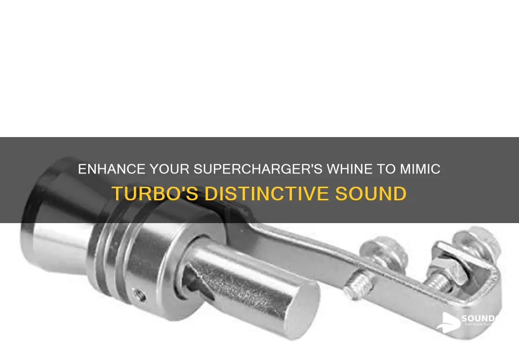 how to make a supercharger sound like a turbo