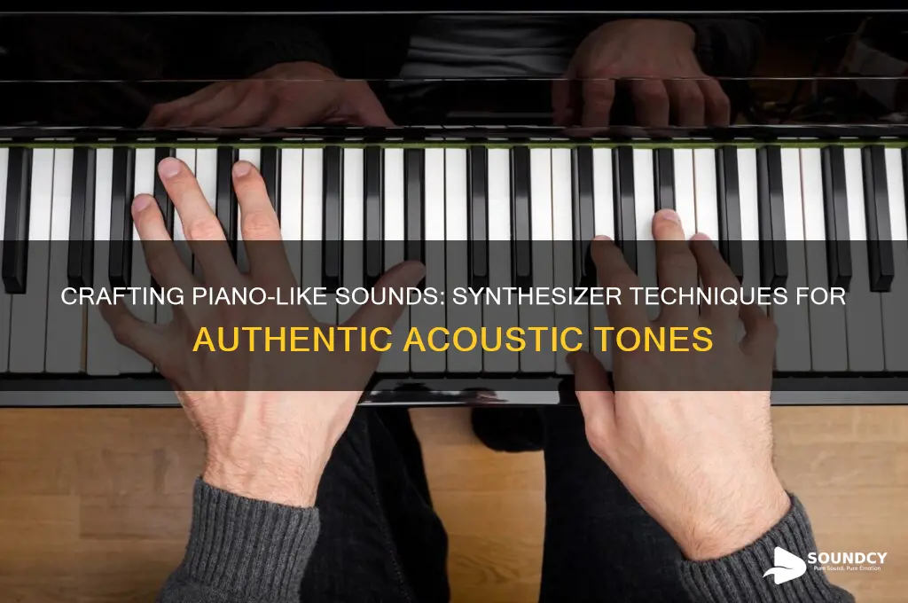 how to make a synthesizer sound like a piano