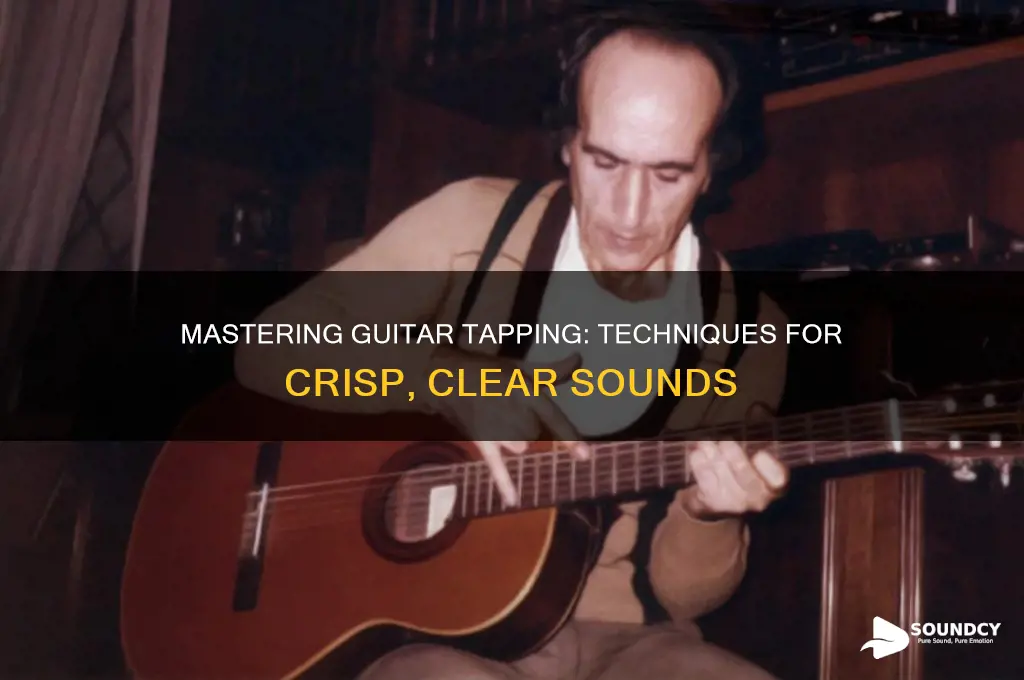 how to make a tapping sound on a guitar