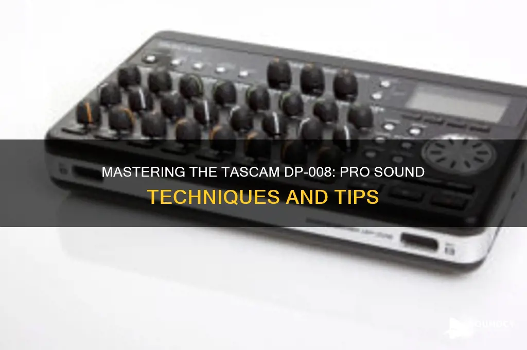 how to make a tascam dp 008 sound professional
