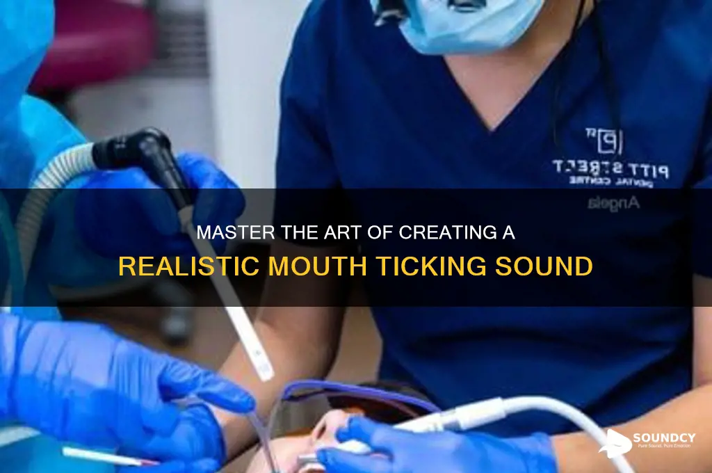 how to make a ticking sound with your mouth