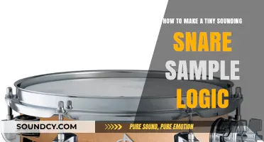 Craft Tiny Snare Sounds in Logic Pro: A Step-by-Step Guide