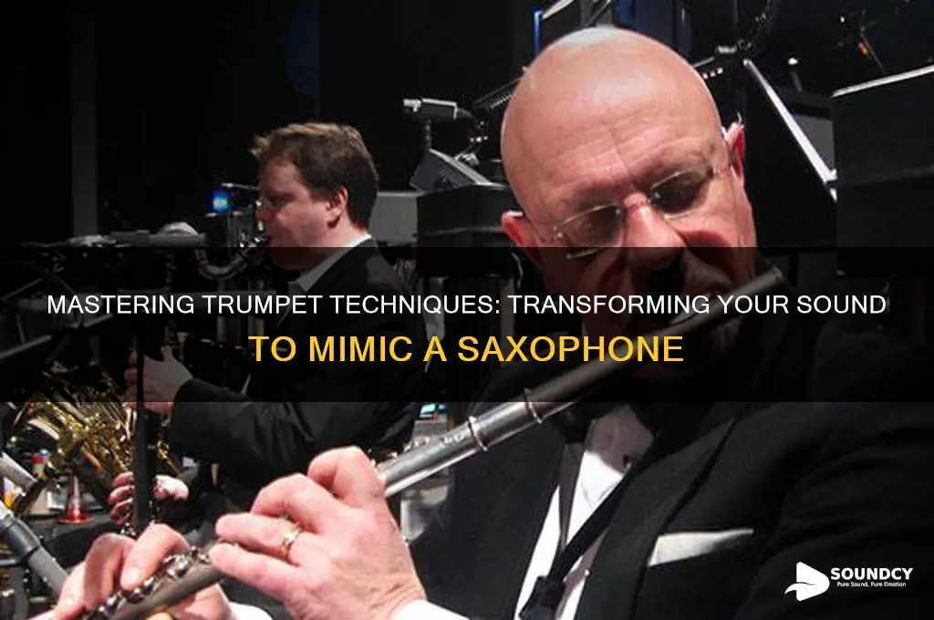 how to make a trumpet sound like a saxophone