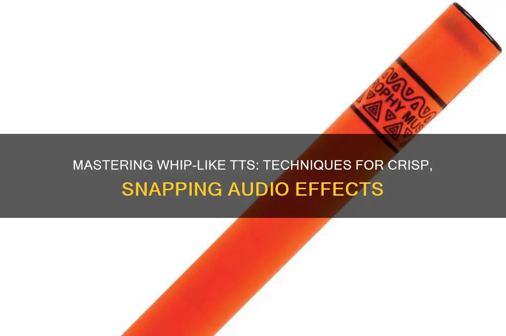 how to make a tts sound like a whip