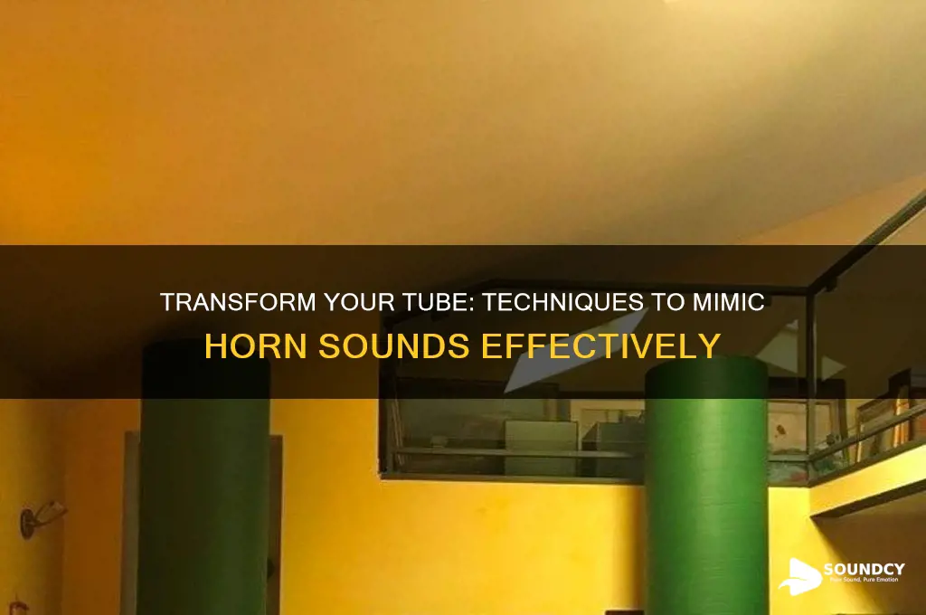 how to make a tube sound like a horn