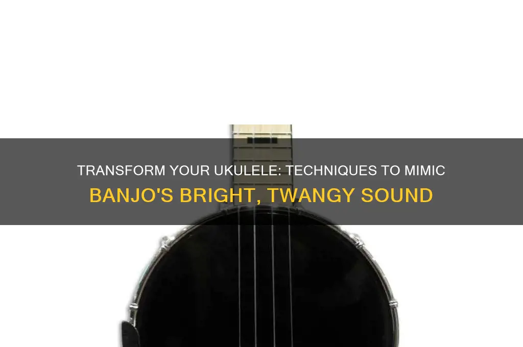 how to make a ukulele sound like a banjo