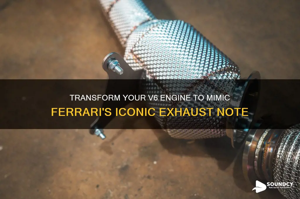 how to make a v6 sound like a ferrari
