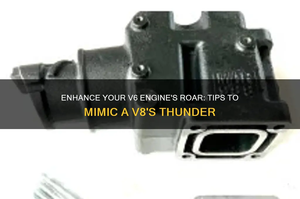 how to make a v6 sound like a v8